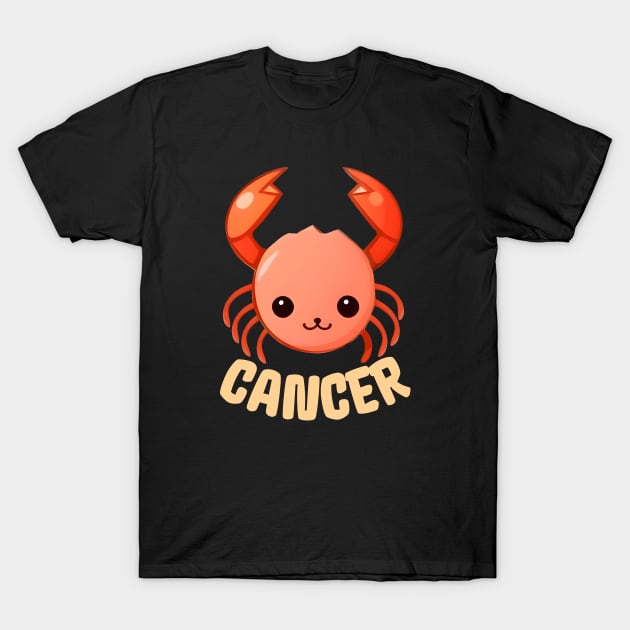 Cancer Zodiac Sign T-Shirt by ElCrocodel